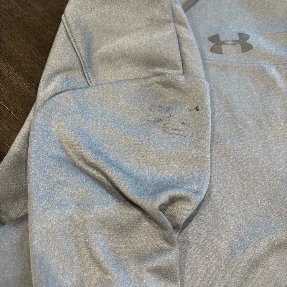 Large Under Armour Half Zip Pullover Gray Mens - image 4
